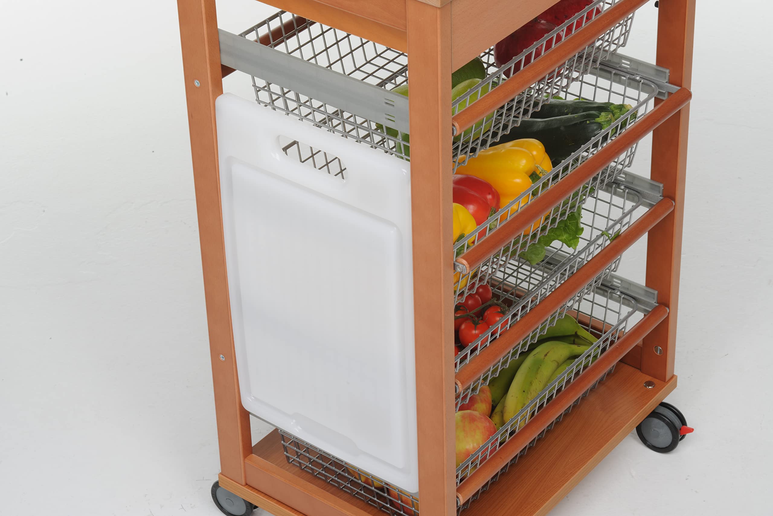 Foppapedretti ilVerduriere Carrello per Cucina, Noce