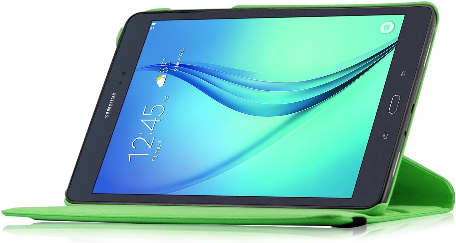 Infiland Samsung Galaxy Tab A 9.7 Case, PU Leather 360° Rotating Stand Case Cover for Samsung Galaxy Tab A 9.7-Inch SM-T550 Tablet ONLY - Green