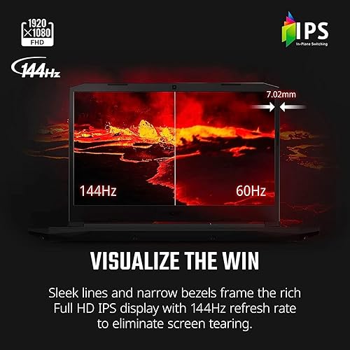 Miniatura 8 de acer Nitro 5 AN515 Laptop para juegos  Intel Core i5-11400H  GPU NVIDIA GeForce RTX 3050 Ti  Pantalla IPS FHD de 15.6 pulgadas 144Hz  16 GB DDR4