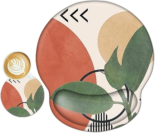 Miniatura 8 de ToLuLu Alfombrilla para mouse con reposamuñecas de gel, ergonómicas con base de poliuretano antideslizante, almohadilla para reposamuñecas para