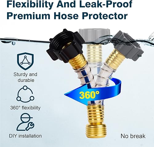 Miniatura 7 de RANEIN Filtro de agua RV con protector de manguera, filtro de agua en línea que reduce el mal sabor, cloro, olor y sedimentos, para caravanas,