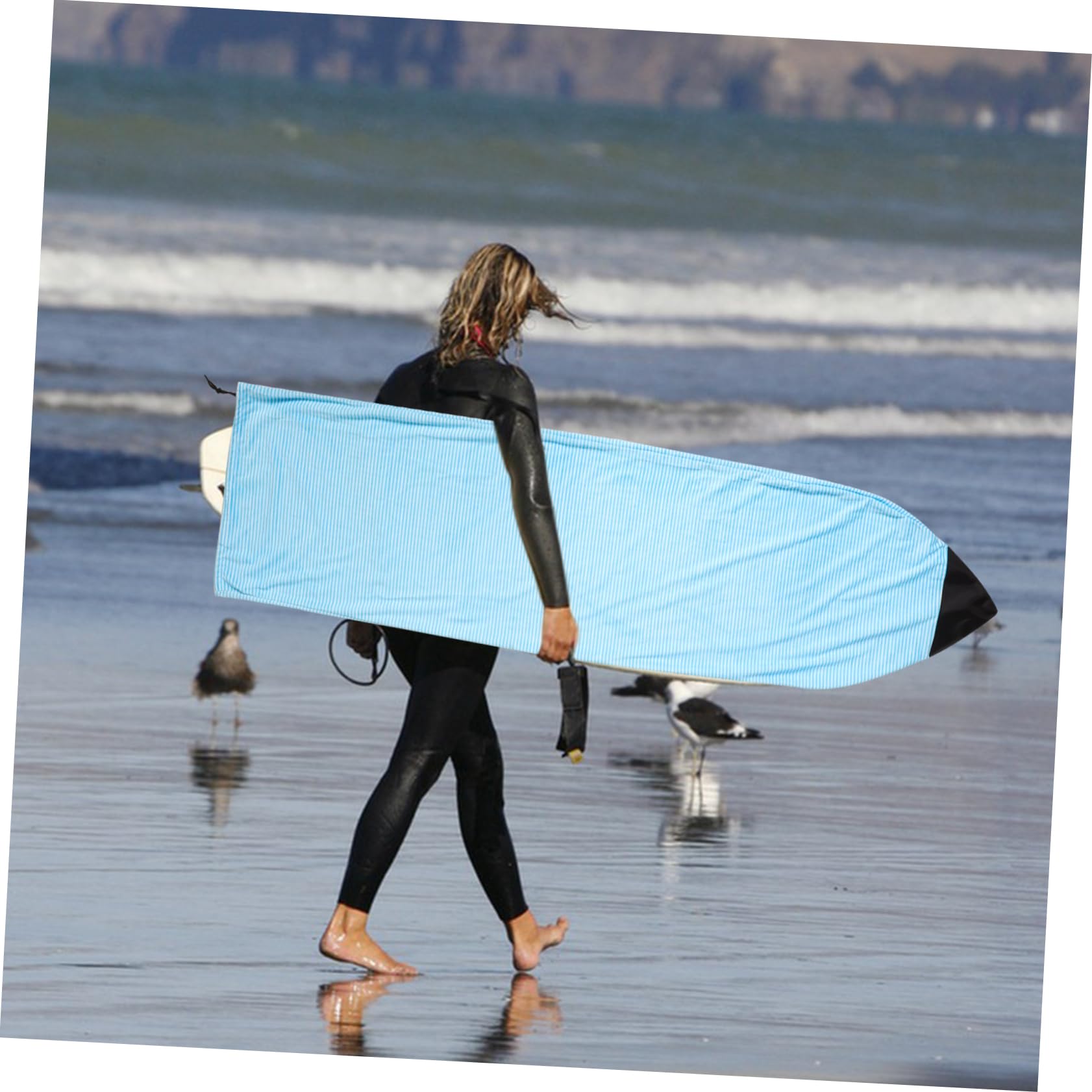 WOONEKY Funda Protectora para Tabla De Surf Plegable Bolsa De Transporte Protección UV para Viajes Almacenamiento y Cuidado De Equipos De Surf
