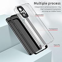 Vista 7 de ZORSOME Funda protectora trasera para Xiaomi Redmi Note 10 Pro 4G, funda protectora completa delgada transparente para Xiaomi Redmi Note 10 Pro 4G
