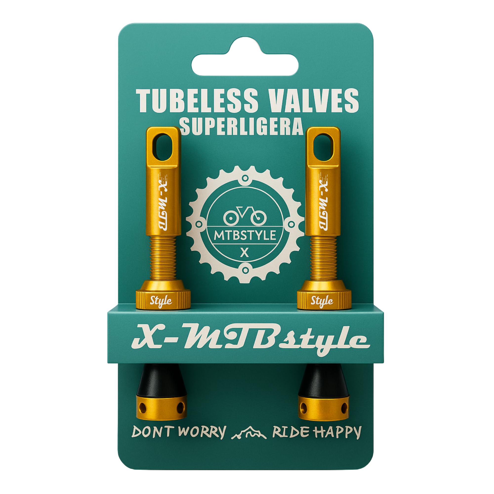 Valvole Tubeless RYET CNC Alluminio – Nucleo Valvola Rimovibile, 2 Pezzi (44-80 Mm) Per Strada/MTB