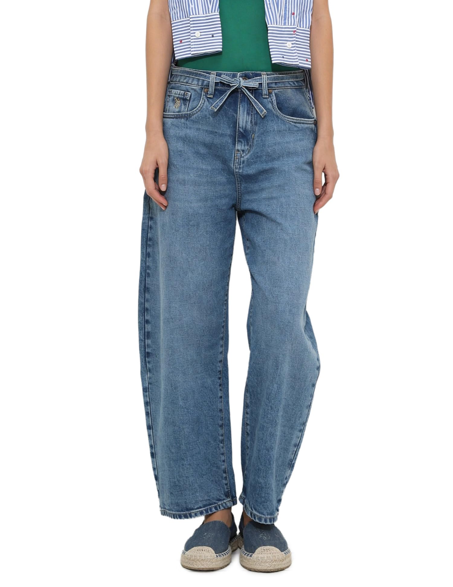 u.s. polo assn. Mid Rise Barrel fit Jeans-picture-10