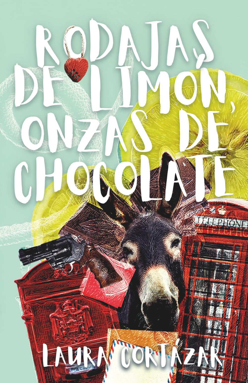Rodajas de limón, onzas de chocolate