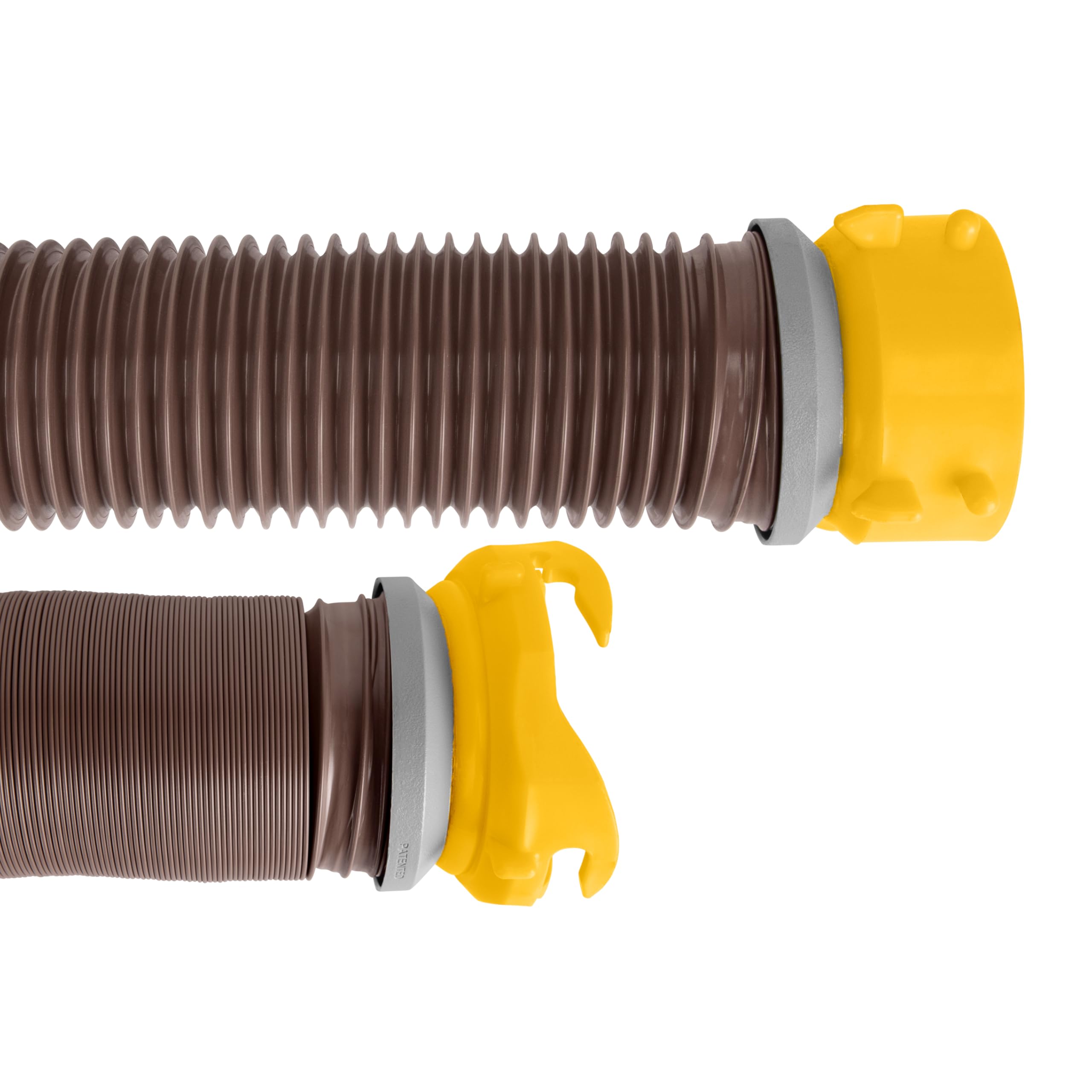 Camco 39634 Revolution 20' Sewer Hose Kit with 360 Degree Swivel Fittings and 4-in1 Elbow Adapter, Ready to Use Kit with Hose and Adapter (Frustration-Free Packaging)
