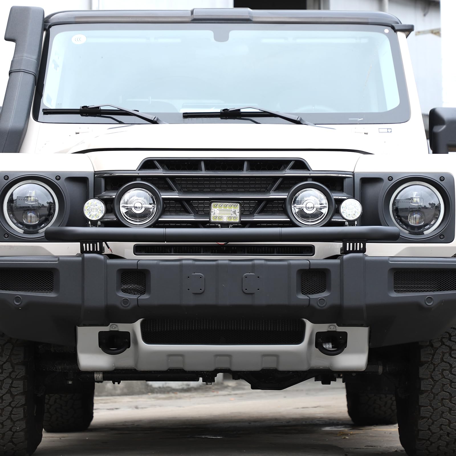 DIYUCAR Frontstoßstangen Halterung | Für Ineos Grenadier 2020-2024 | Aluminiumlegierung