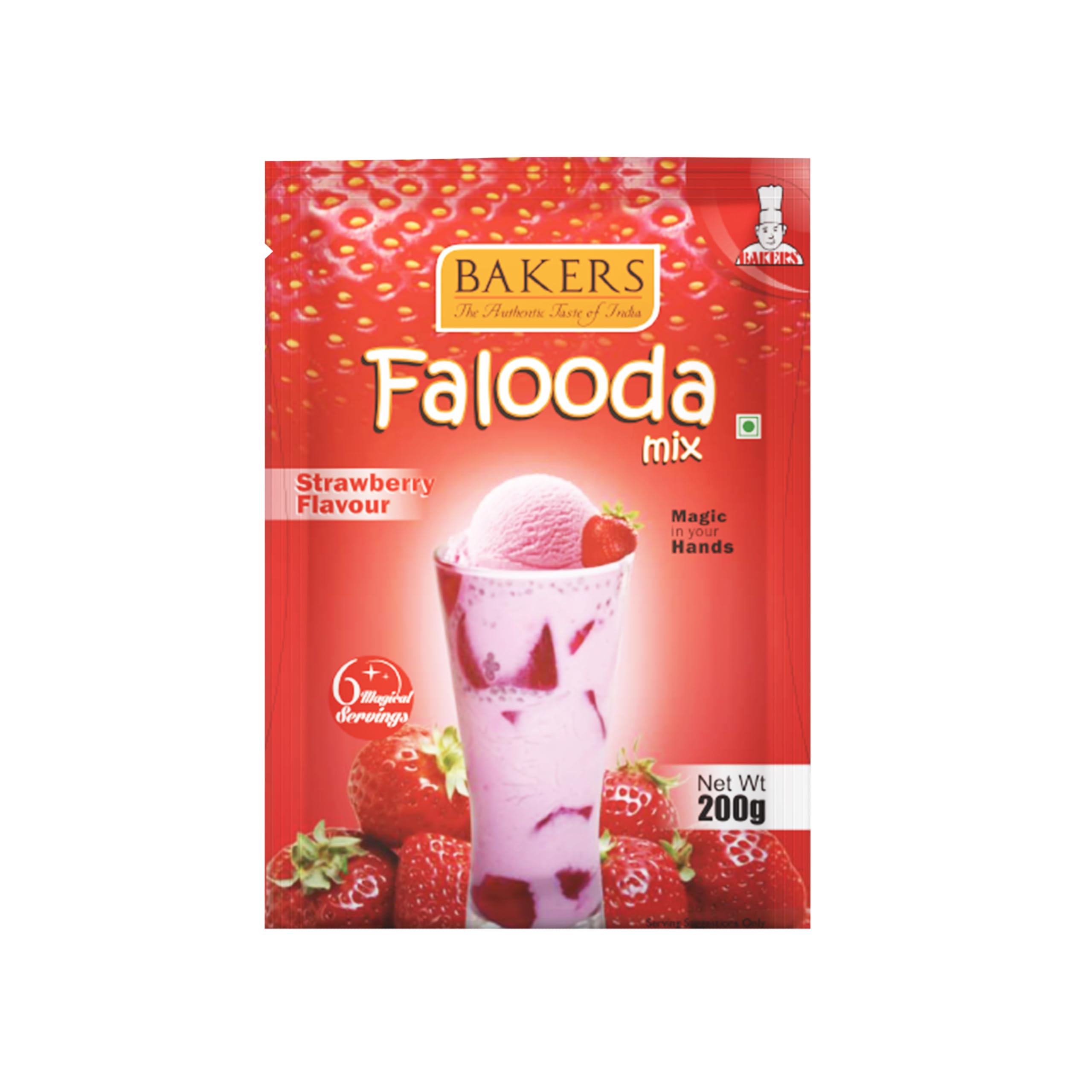 - Strawberry Flavored Falooda | Veg | Refreshingly Sweet taste | Instant Mix | No Sugar Needed | Rich Texture | Authentic Taste | Pack of 3 (200 gm x 3)