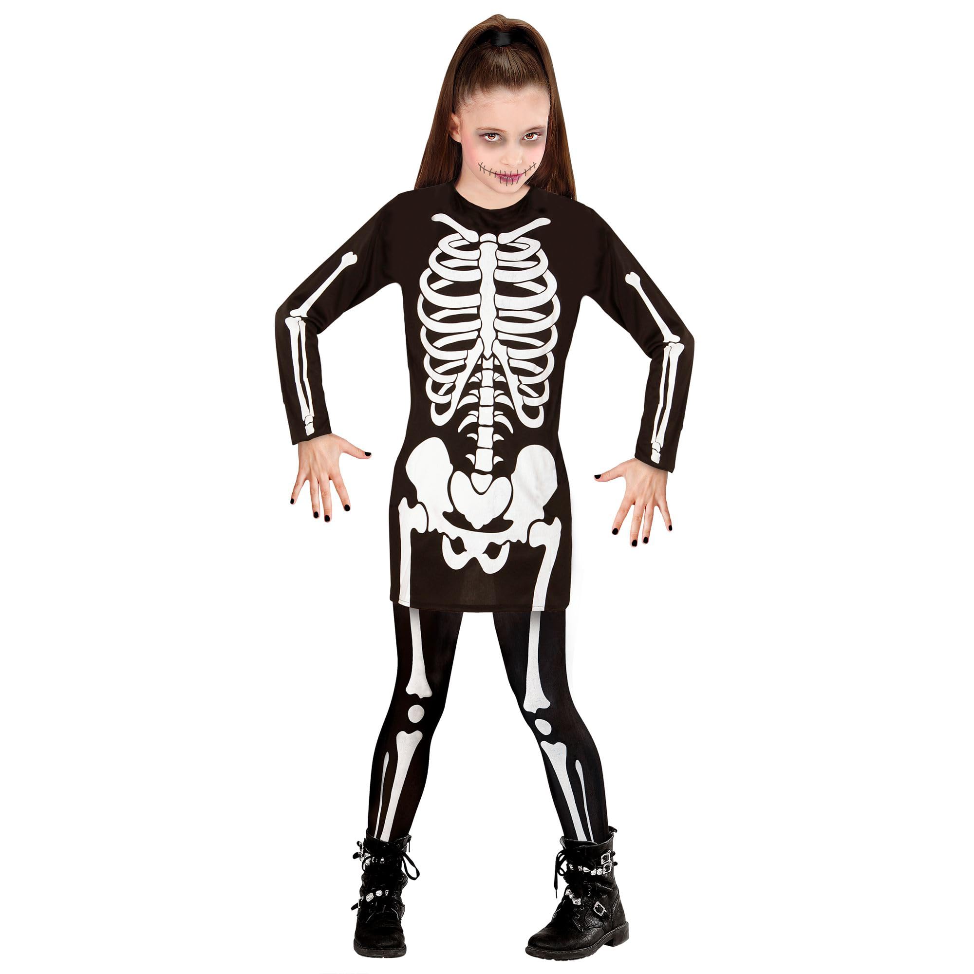 Widmann Child Skeleton Girl Costume, Dress