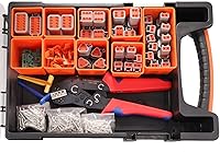 Vista 1 de Kit de conectores DT de 240 piezas, 18 piezas, herramienta de crimpado de cables para conectores Deutsch, herramienta de extracción de terminales
