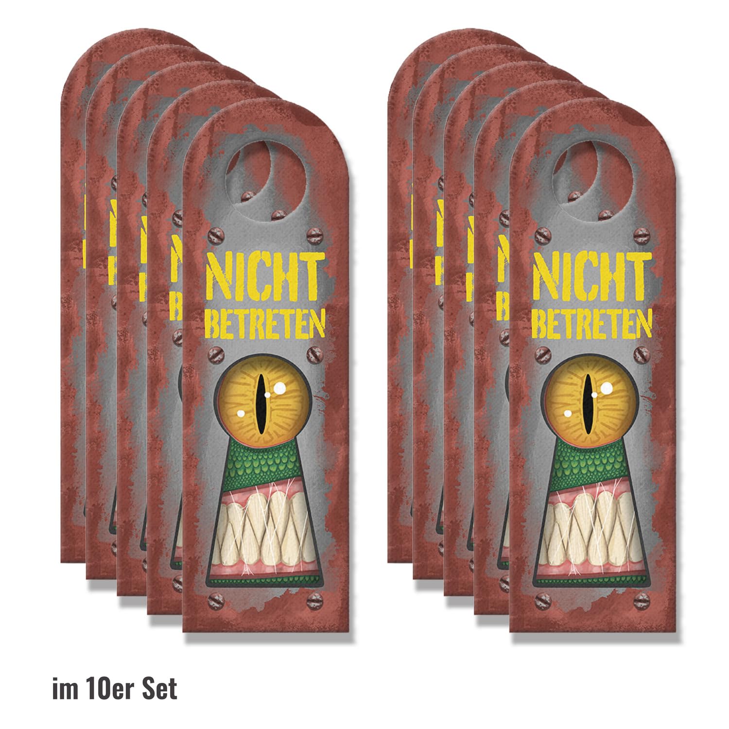 speecheese Türhänger 10er Set Nicht betreten oder Komm rein Set mit