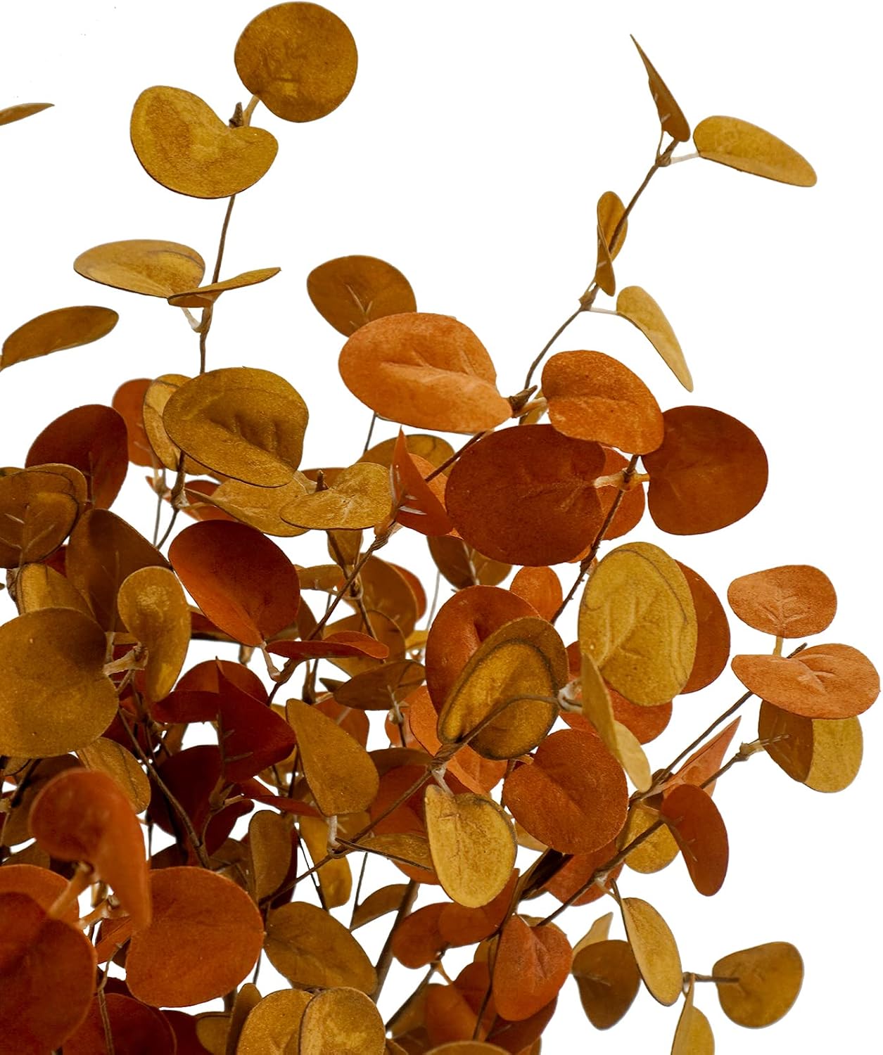 4 Pcs Artificial Fall Eucalyptus Leaves Greenery Stems Plants for Home Floral Arrangement Wedding Party Autumn Thanksgiving Table Centerpiece Decorations, 26.7"