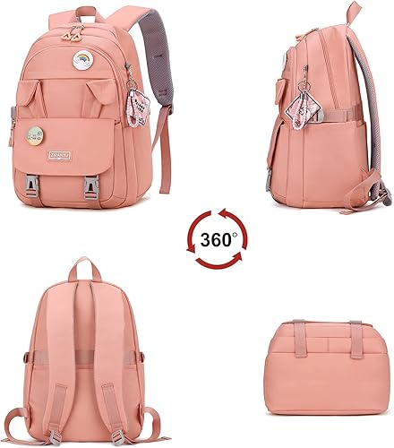 Miniatura 5 de Makukke Mochila escolar para mujer, mochila para laptop de 15.6 pulgadas, mochila escolar universitaria antirrobo, mochila de viaje para niñas,
