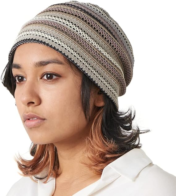Charm Crochet Beanie Hat Summer Mesh 