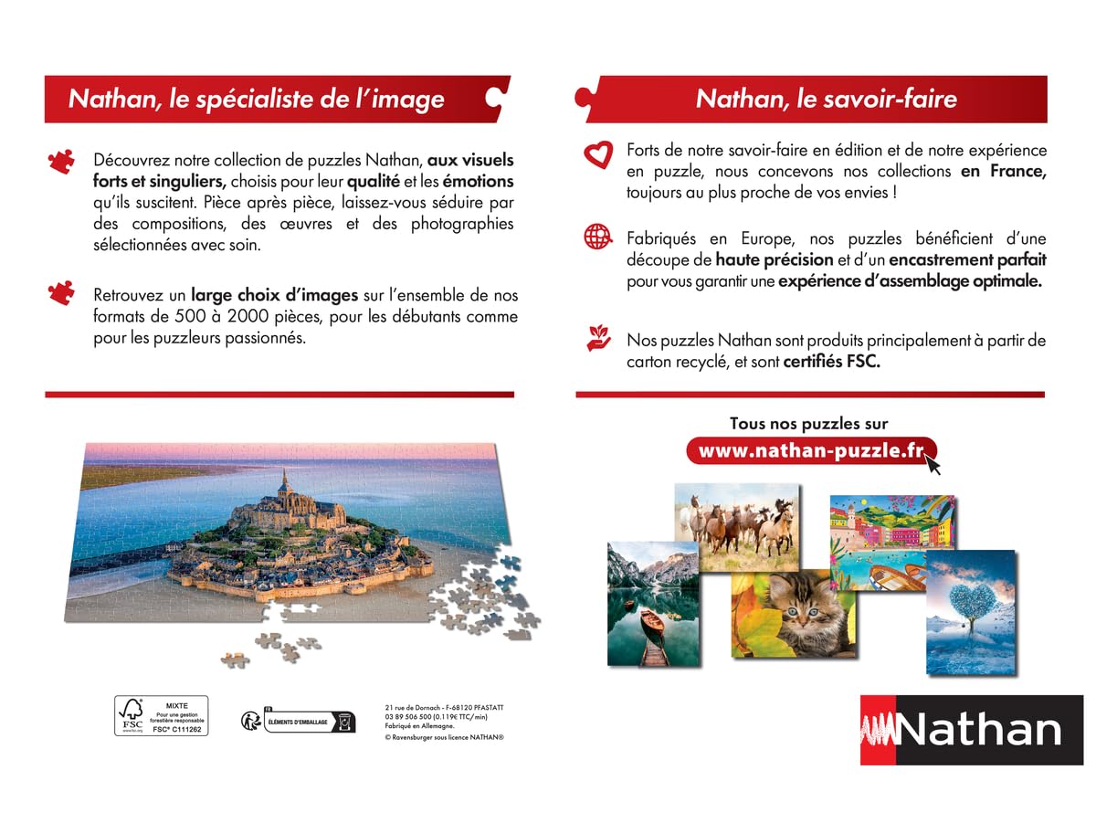 Nathan puzzle 1000p - Le château de Chaumont - BCD JEUX