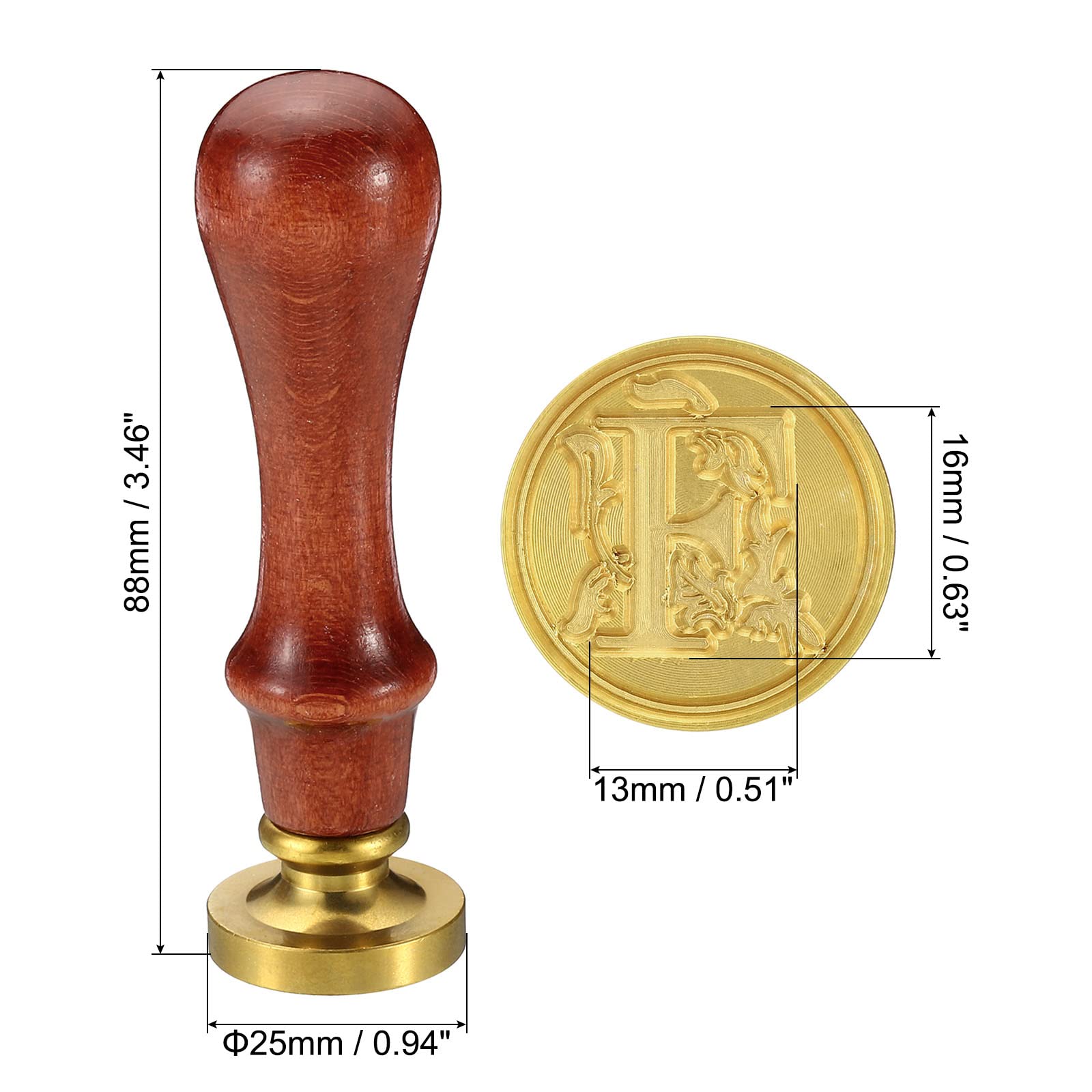 PATIKIL Alphabet F Wax Seal Stamp - Image 2