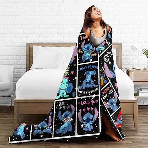 Miniatura 4 de Manta de mercancía de anime de franela ultra suave, manta de mercancía de anime, manta de decoración de ropa de cama, regalos para niñas, niños y