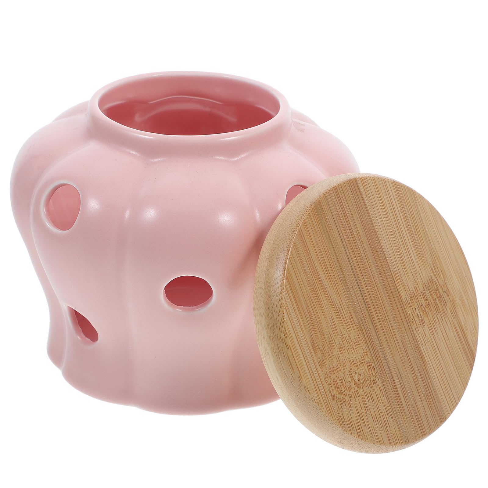 Tarro de cocina grande Toyvian para organizar tus encimeras con estilo rosa