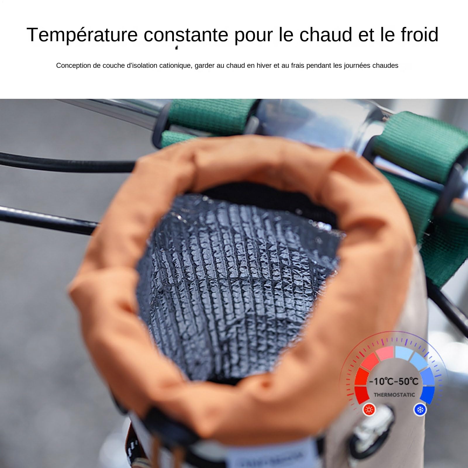 Portaborraccia da Bici Impermeabile stabile sacca da 1.3L | Portaborraccia da Moto per Ciclismo Escursionismo Campeggio Mountain Bici Gara Fitness Sport Viaggi Outdoor Scooter Sedia a