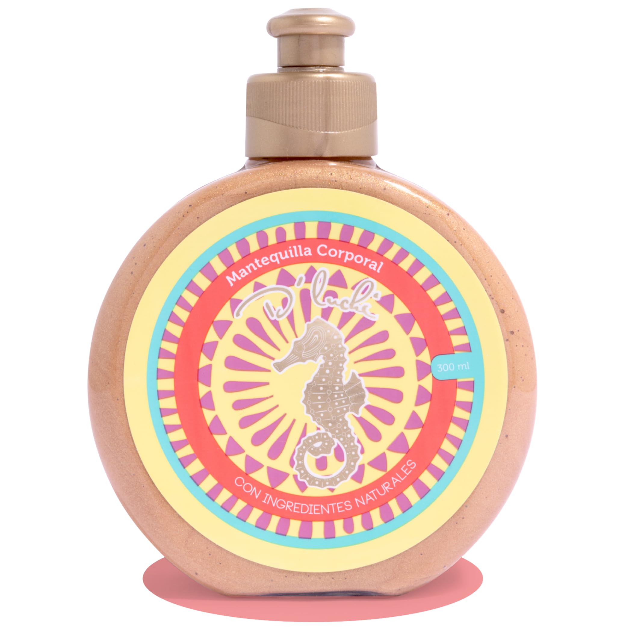 Kaba Body Butter Ultra-Hydrating D'Luchi Colombia | Mantequilla Corporal Golden Glitter Dluchi 6.76oz-200ml