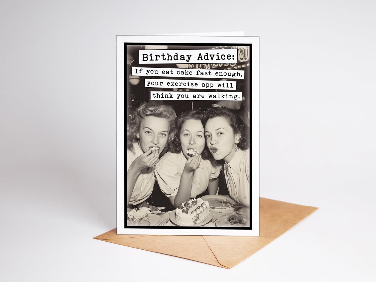 Katie Doodle - Funny Birthday Cards for Women, Friend (Handmade in USA) - Great for 30th, 40th, 50th, 60th, 70th, 75th, 80th, 90th Birthday Gifts for Women Her Friends - Includes 1 Card & 1 Envelope - Image 9