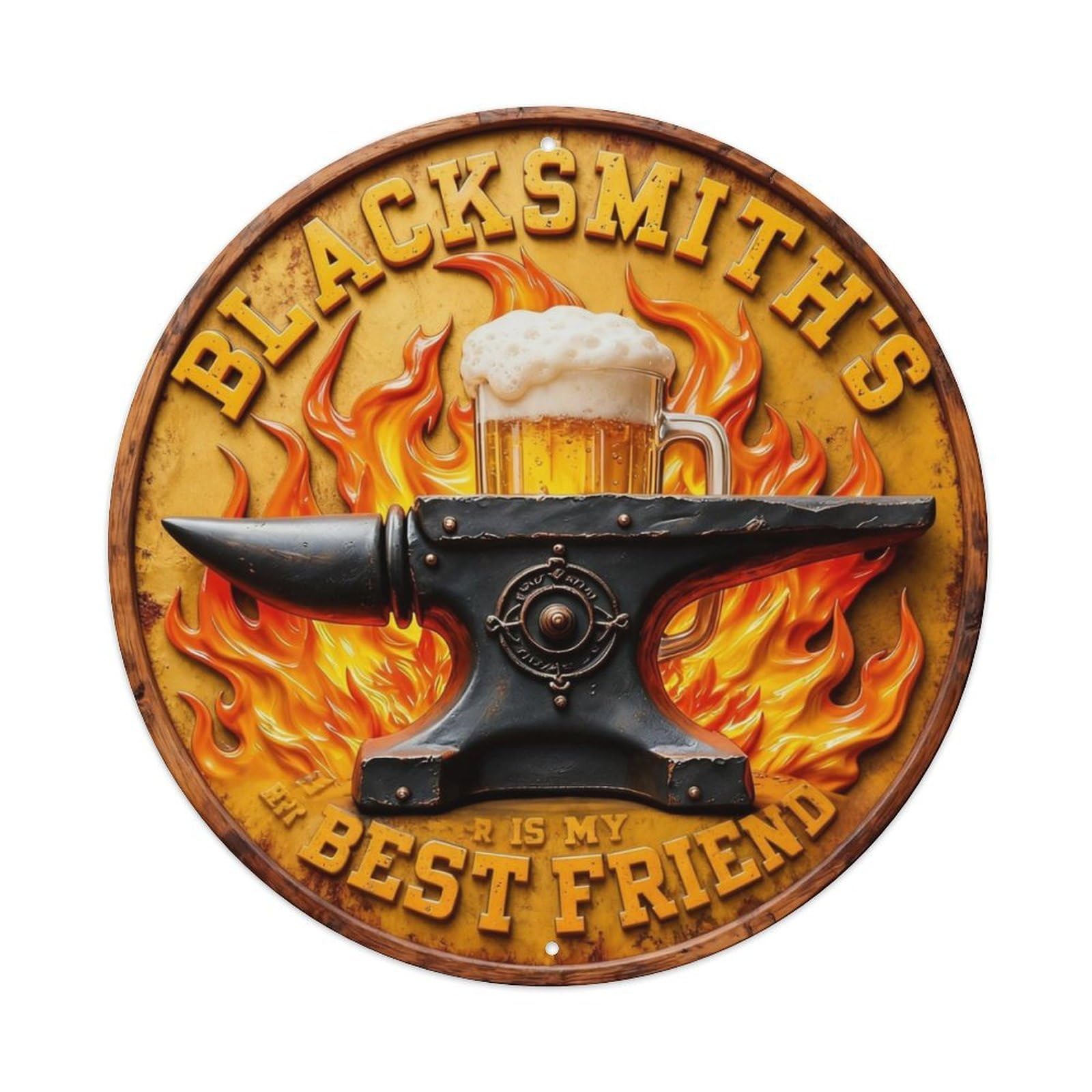 Beer Is My Best Friend Metal Tin Sign Plaque