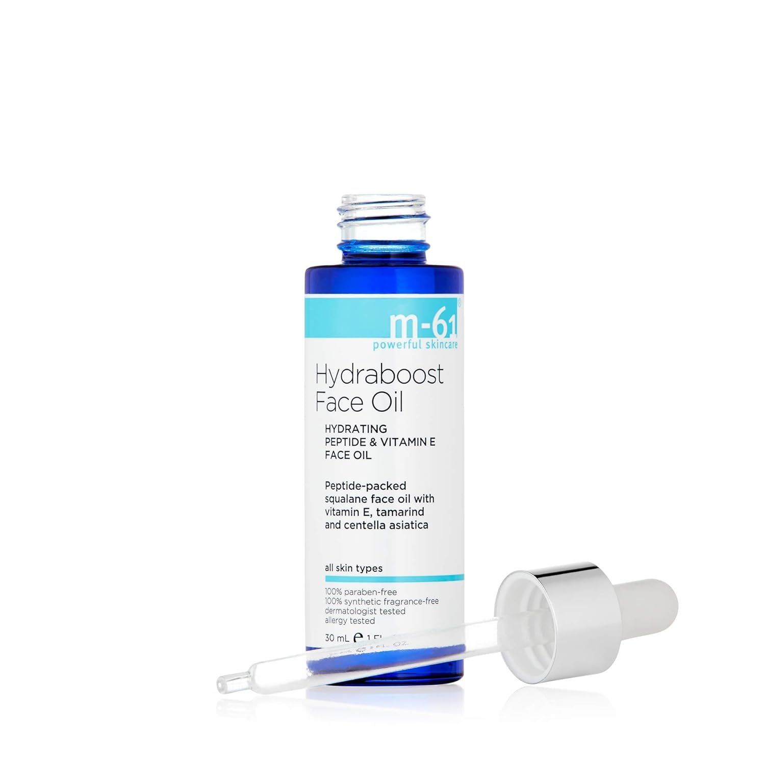 m-61 Hydraboost Face Oil | Lightweight Face Oil with Peptides and Vitamin E to Restore and Hydrate. Fast Absorbing, Non Greasy. Dermatologist Tested For All Skin Types - 1 Fl Oz - Image 2