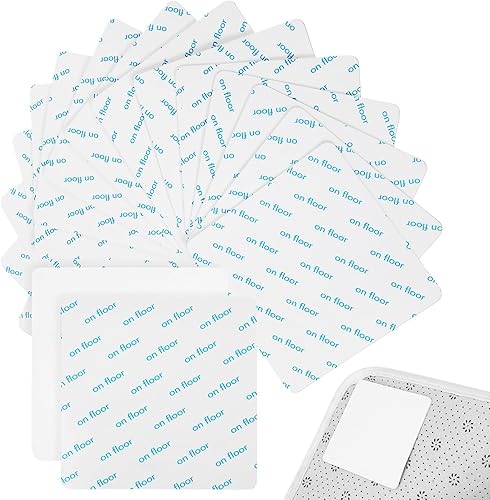 KALLORY 16 pinzas de alfombra, lavables para alfombras, antideslizantes, almohadillas de cinta de doble cara para suelos de madera dura