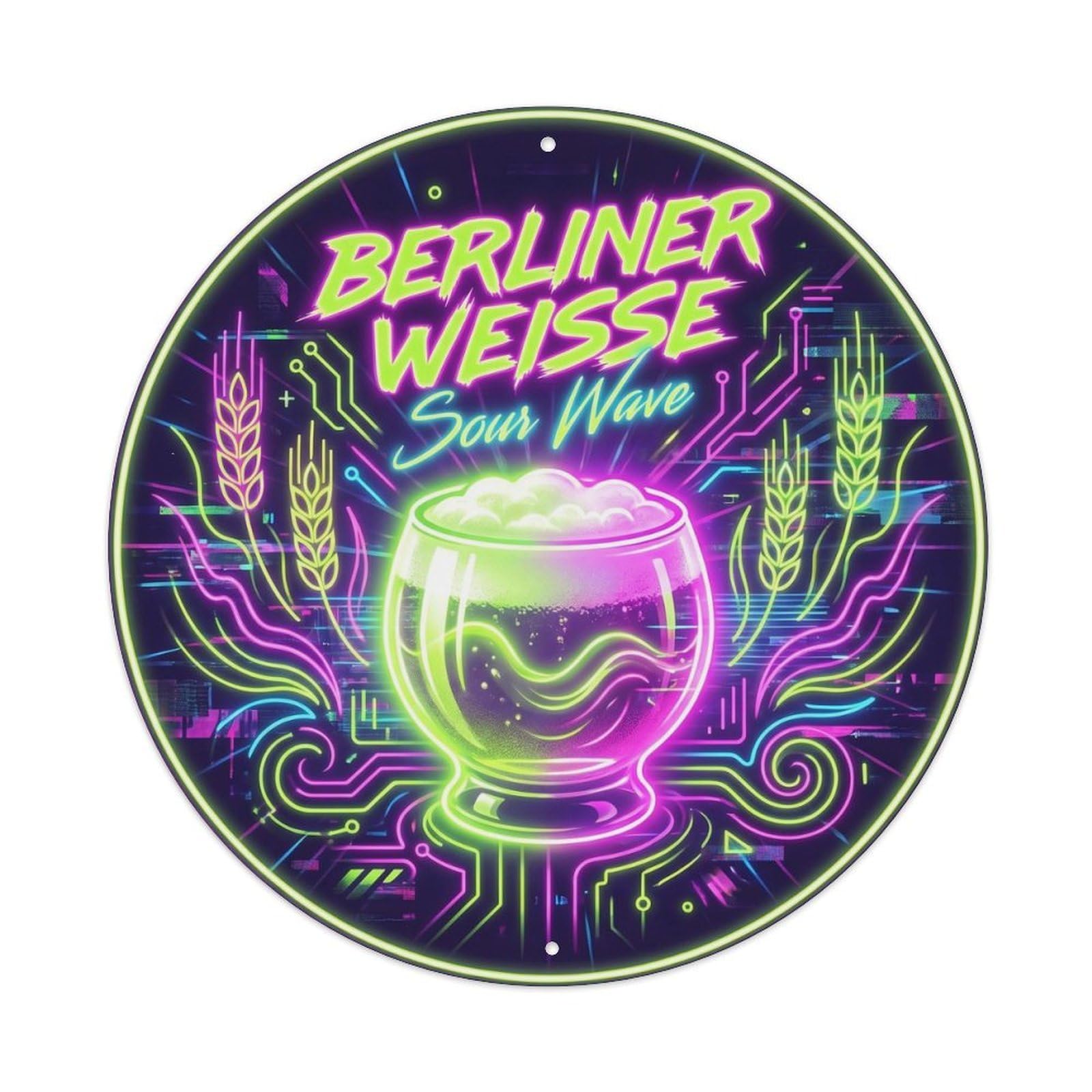 Berliner Weisse Taproom German Vintage Festival Brew Metal Tin Sign