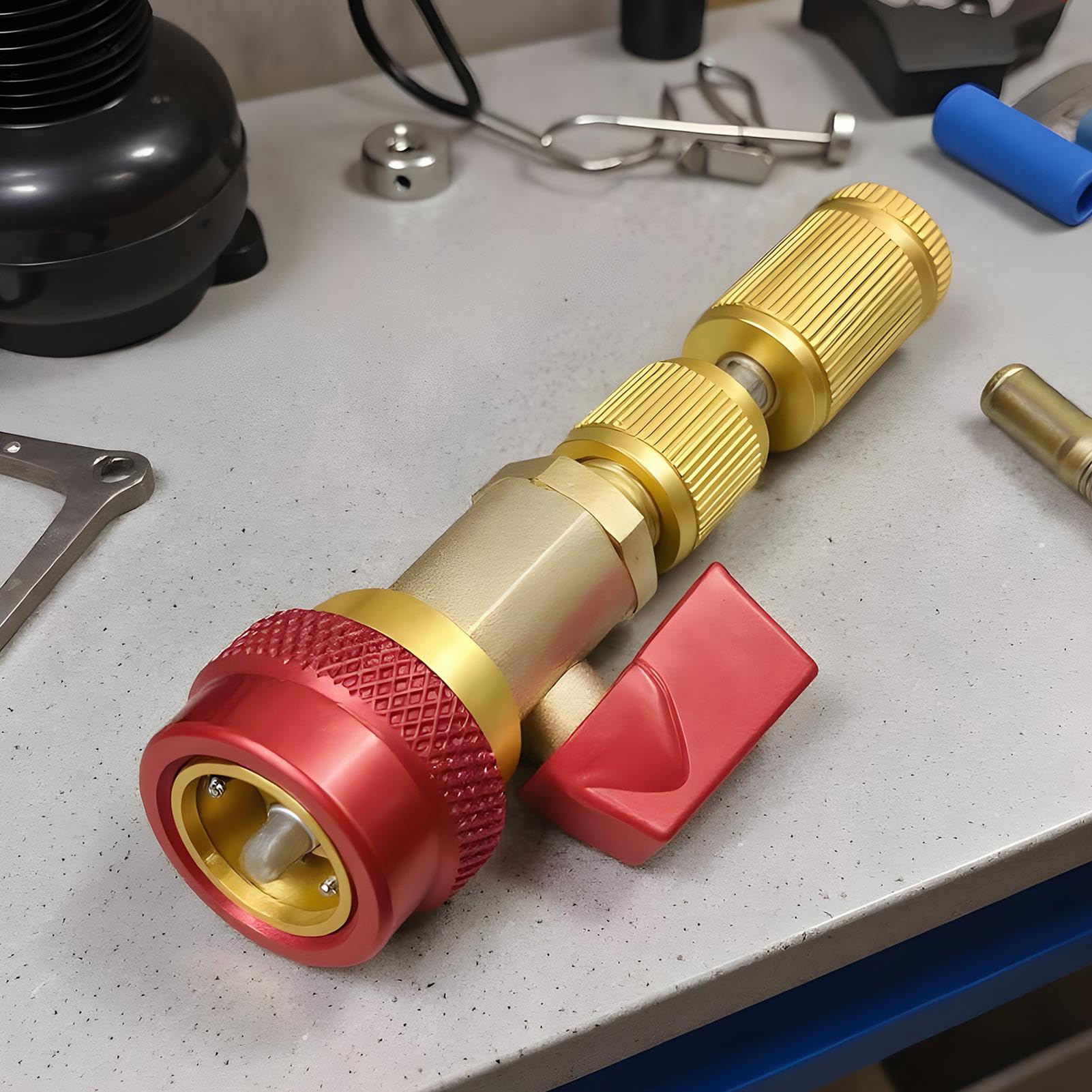 Estrattore per nucleo valvola, Sgancio rapido antiscivolo per condizionatore d'aria, Estrattore per Nucleo AC, per Pneumatici Auto Moto Aria Condizionata Bici Serbatoio FR