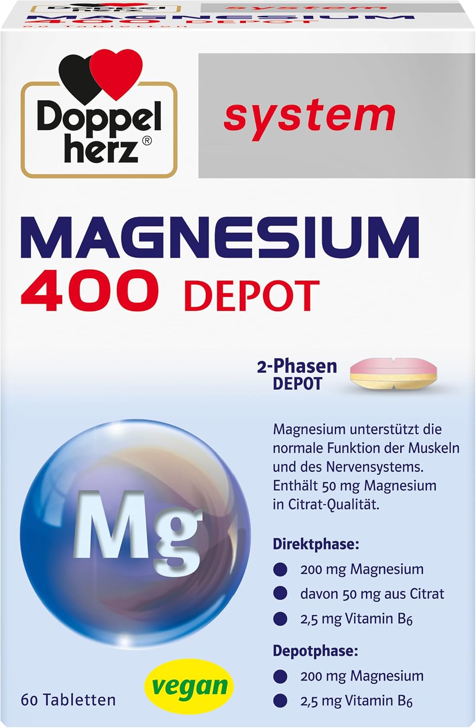 Doppelherz System MAGNESIUM 400 DEPOT