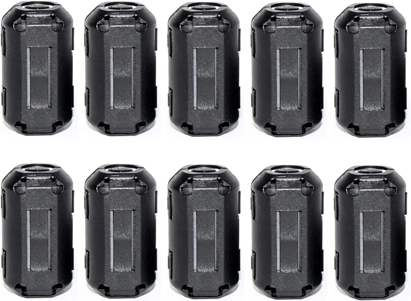 TOJOIN 10PCS Ferrite Bead Clip on Ferrite Core RFI EMI Noise Suppressor Ferrite