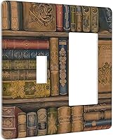 Vista 77 de Placa de pared de tortugas marinas, hierba oceánica, medusas, peces y algas marinas, placa de pared de doble palanca, cubierta de interruptor de luz