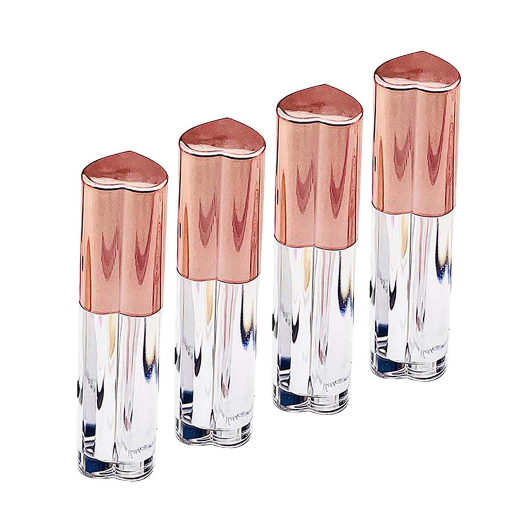 4 Sätze Transparente Lip Gloss Tuben Leere Lippenstiftbehälter Mit Für Diy Make Up Für Lippenbalsam Und Lip Gloss Praktisch Und 4 Stück * 4