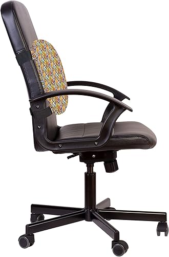 Miniatura 212 de Lunarable Teal Travel Pillow Neck Rest, Aquatic Fauna Theme Hand Drawn Style Various Starfish in Blue Shades, Memory Foam Traveling Accessory for