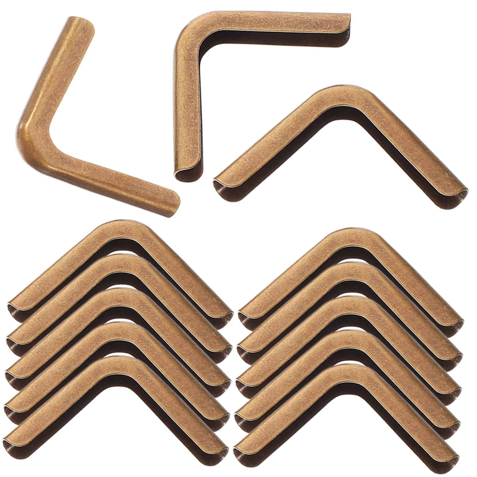 DECOMELODY Metal Book Corners Photo Album Corners Protector 100pcs Easy to Install Metal Material