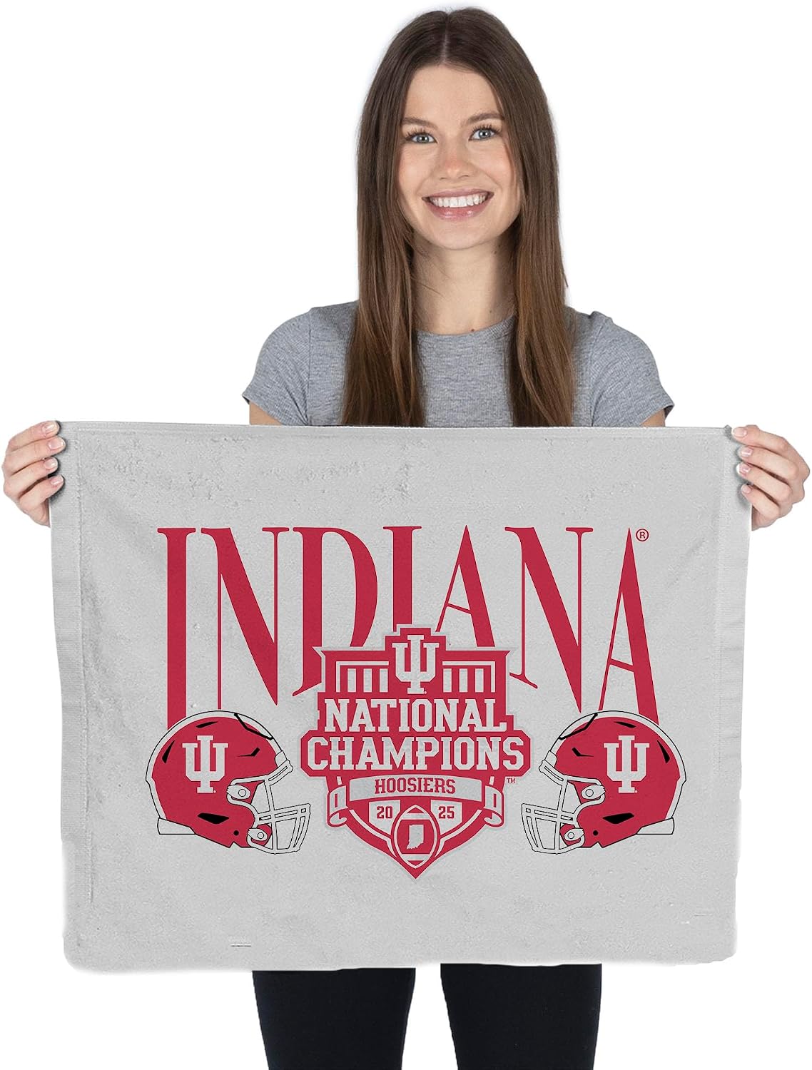 Northwest 2025 NCAA Football Championship Indiana Hoosiers Clincher Rally Towel, 15 x 18 inches