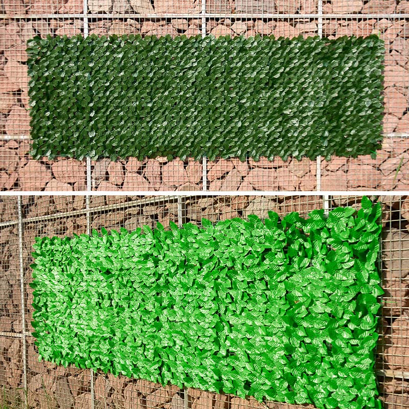Künstlicher Laubzaun Panel Outdoor Hecke Garten Dekoration 1 Meter
