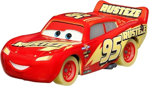 Disney Pixar Cars Glow Racers - Rayo McQueen - Coches Metal