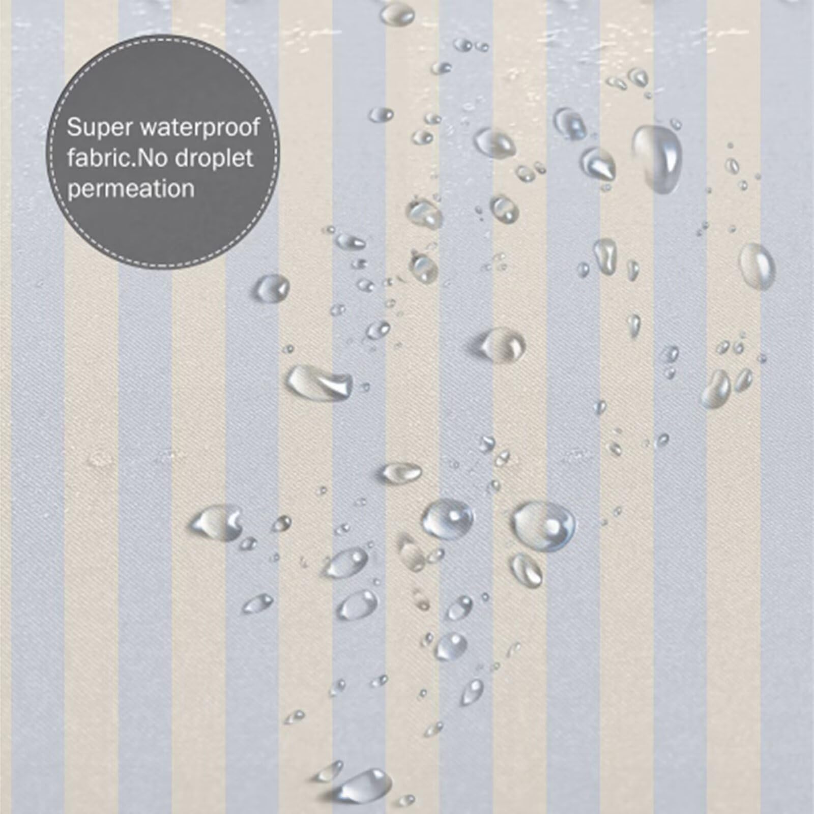 Rideau de Douche 240x180 cm - Tissu Polyester Imperméable Anti-Moisissure - 12 Anneaux Inclus - Ourlet Lesté pour Stabilité - Lavable en Machine - Idéal de Baignoire et Douche - Violet & Bande Y1#507