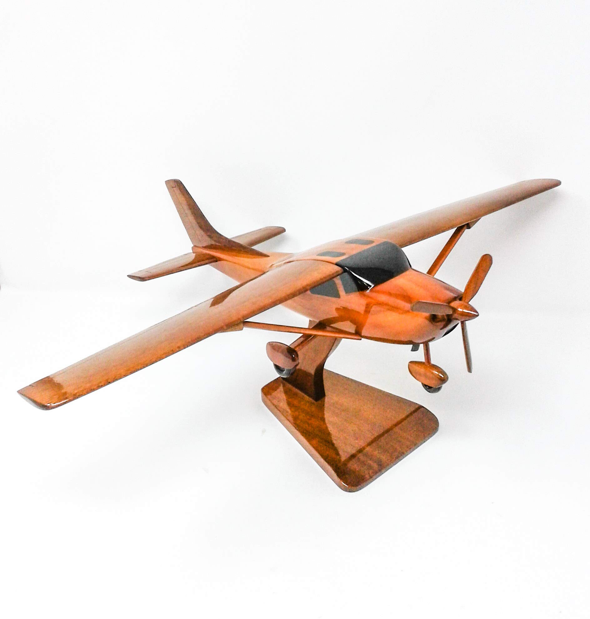 Cessna 182 Wood Model Airplane