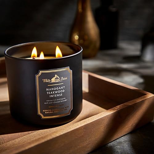 Miniatura 8 de Bath  Body Works - Vela de 3 mechas en madera de caoba de alta intensidad