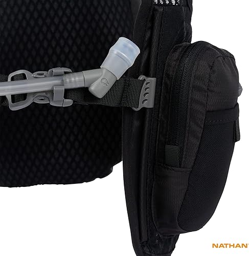 Miniatura 5 de Nathan Chaleco de hidratación para correr con bolsa de 2 litros incluida. Mochila con válvula de mordida para beber - Bolsillo compatible con