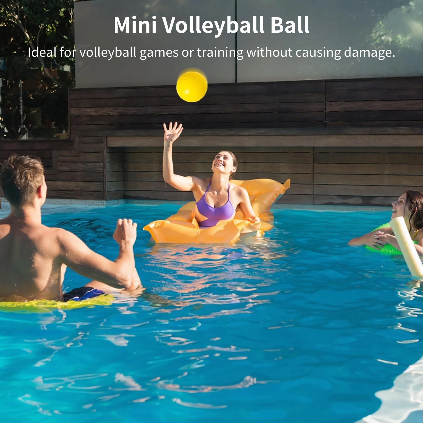 Generisch 20 Mini-Volleyballbälle, 4 Zoll Miniatur-Volleyballs mit Pumpe, Roundnet-Spielbälle, Ersatzbälle für Spiele, Wasser-Poolbälle für Strand, Party, College, Auszeichnungen