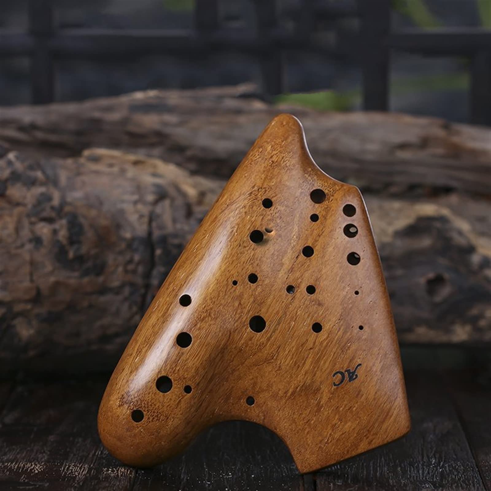 Ocarina étudiant Ocarina Trois Tubes AC Ocarina Bois Ocarina 3 Tubes Double Tube Alto C-Tone Ocarina