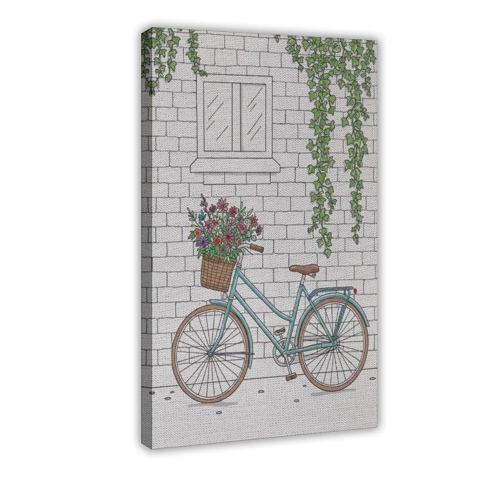 Impression sur toile vintage vélo 50x75 cm pour salon - 8