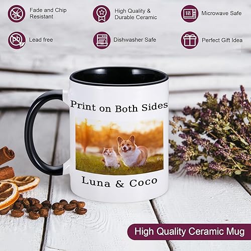 Miniatura 3 de Taza de café personalizada para mujeres y hombres, taza personalizada, regalos para mamá papá, tazas de fotos con nombre, regalos de cumpleaños para