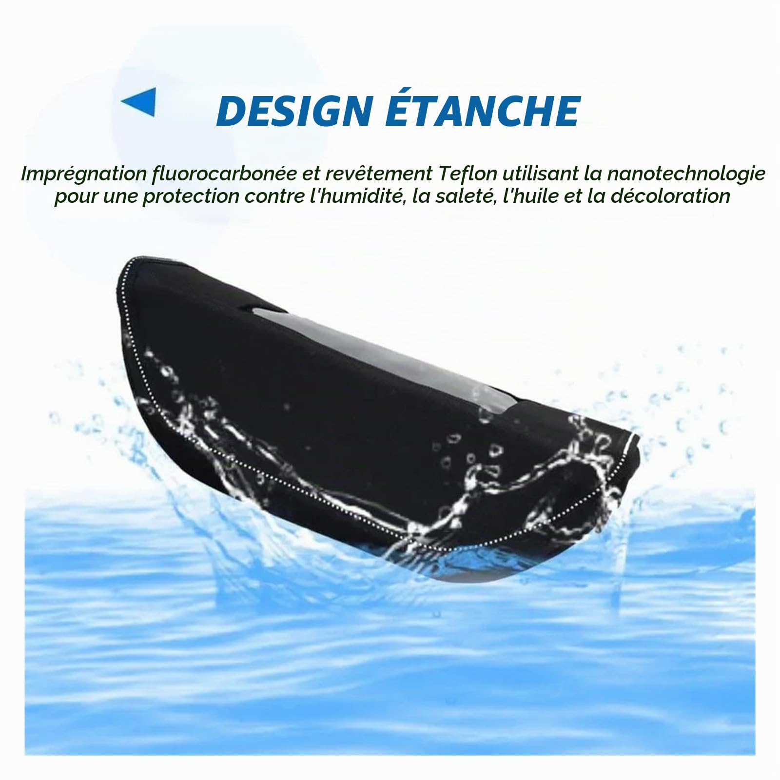 Sac Guidon Moto Sac De Rangement pour Guidon, Accessoire De Moto pour CFMOTO 800MT 800 MT, Sac De Rangement Étanche Et Anti-poussière, Sac De Navigation(Black NO Logo)
