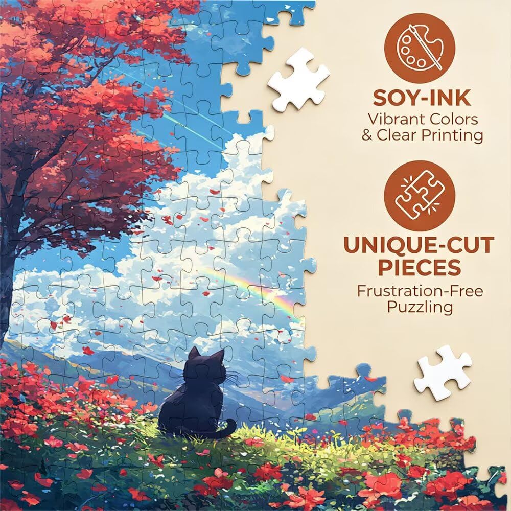 Puzzle 2000 Pezzi, Prato Cielo Blu 3D Puzzle per Adulti Impegnativo, Educa Puzzles Artistico, Divertente E Stimolante Puzzles Decorativo per La Famiglia, Regalo e Decorazione Pareti DX0YL6-137